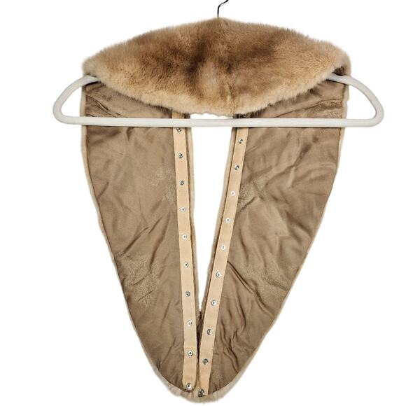 Authentic Mink Collar Unbranded With Snaps Beautiful Condition - Picture 2 of 12